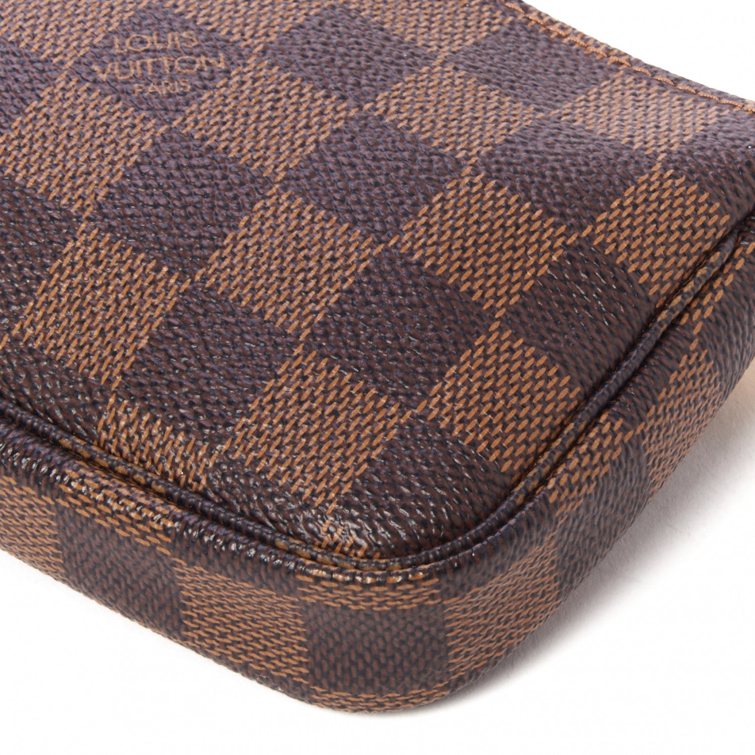 Louis Vuitton Damier Ebene Complice Trunks and Bags Mini Pochette Accessories Red 5 of 8