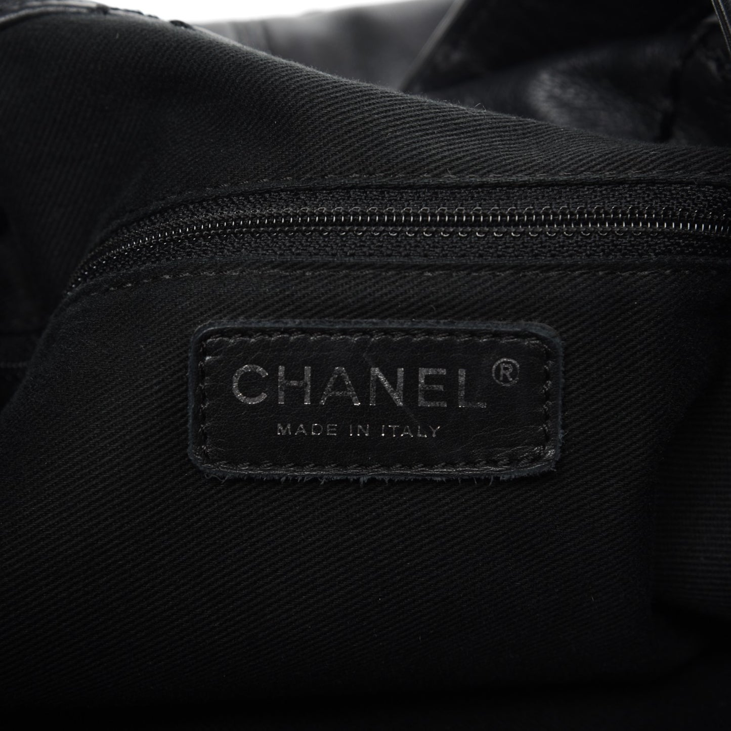 Lambskin Expandable Tote Black