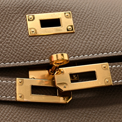 Hermes Epsom Kelly Longue Wallet Etoupe 10 of 15