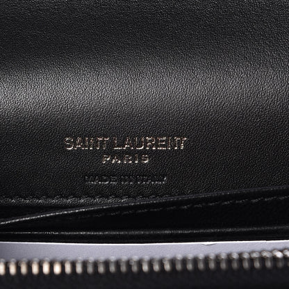 Saint Laurent Metallic Lambskin Lame Monogram Kate Belt Bag Black Platine 5 of 8