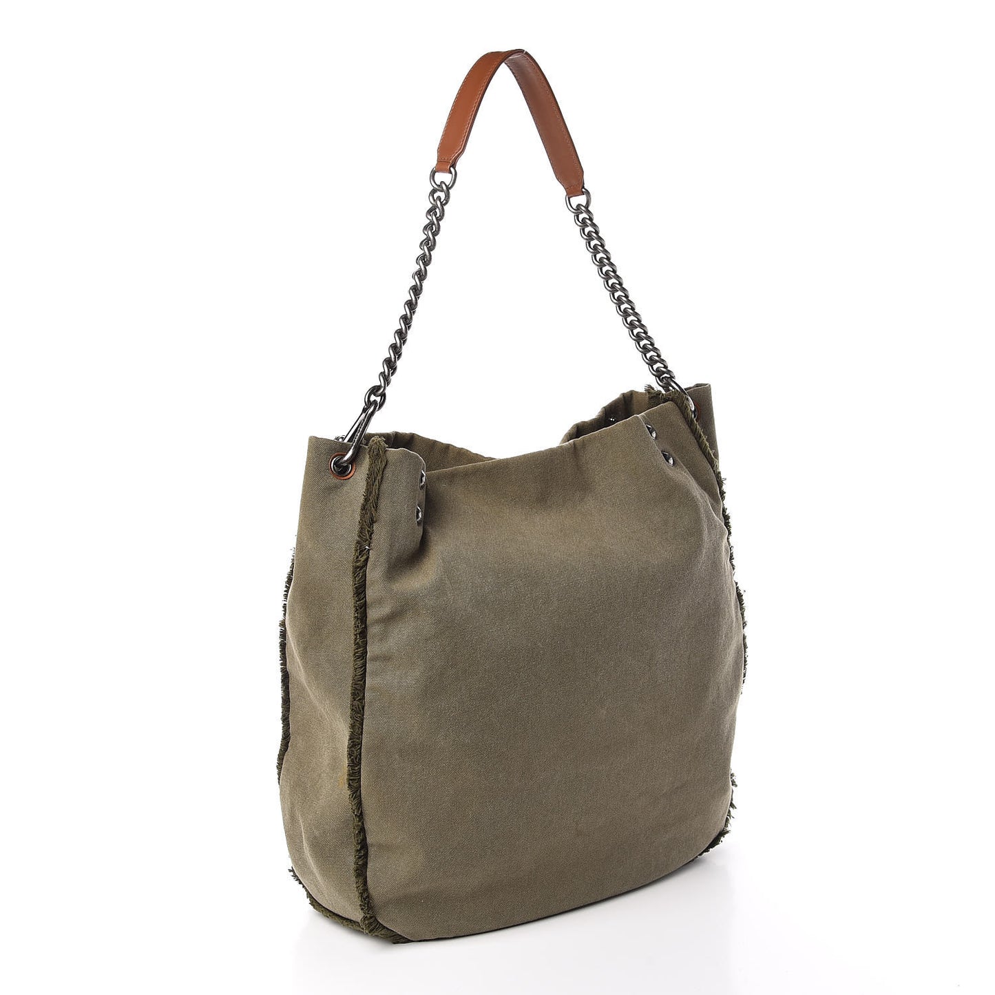 Canvas Sequins Cubano Trip Hobo Khaki