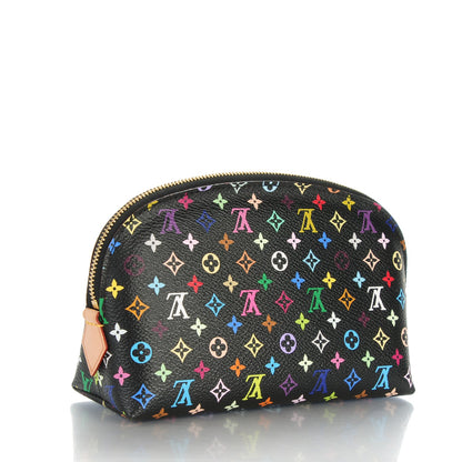 Louis Vuitton Monogram Multicolor Cosmetic Pouch Black Grenade 3 of 6
