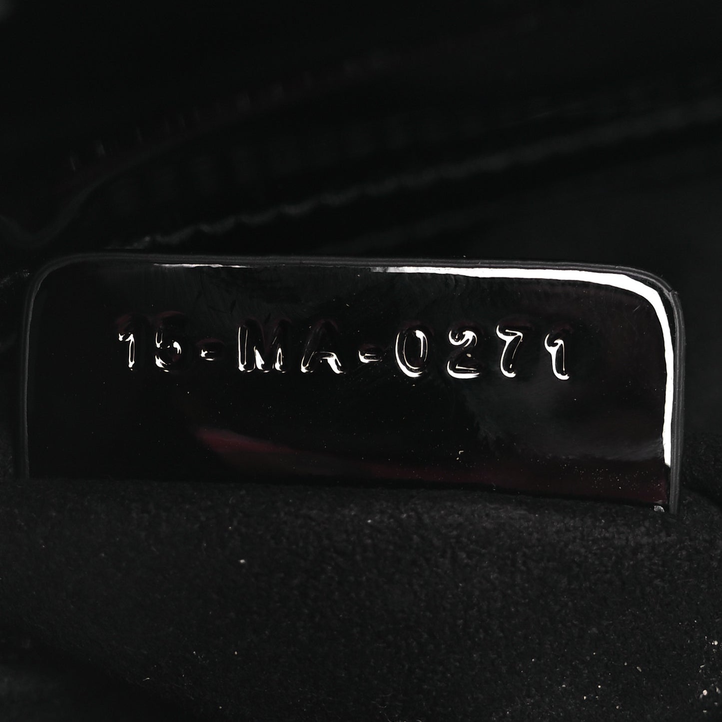 Ultraglossy Patent Cannage Small Lady Dior Black