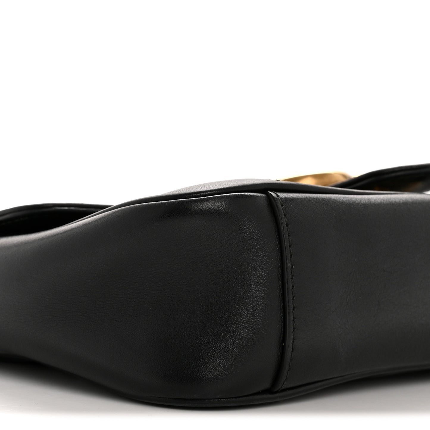 Calfskin Matelasse Mini GG Marmont Shoulder Bag Black