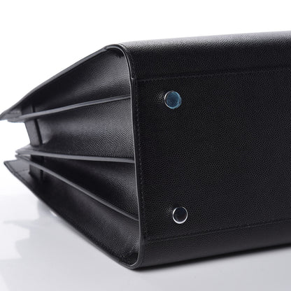 Saint Laurent Grained Calfskin Small Sac De Jour Black 9 of 10