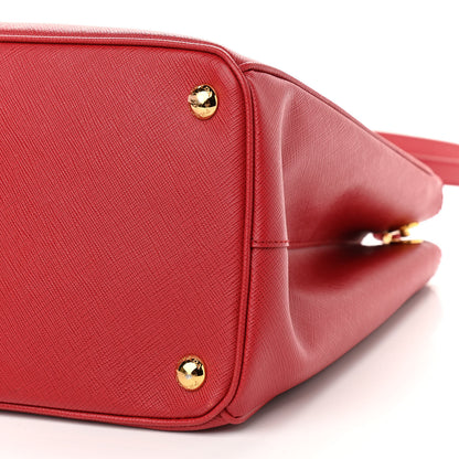Prada Saffiano Medium Galleria Double Zip Tote Fuoco 10 of 10