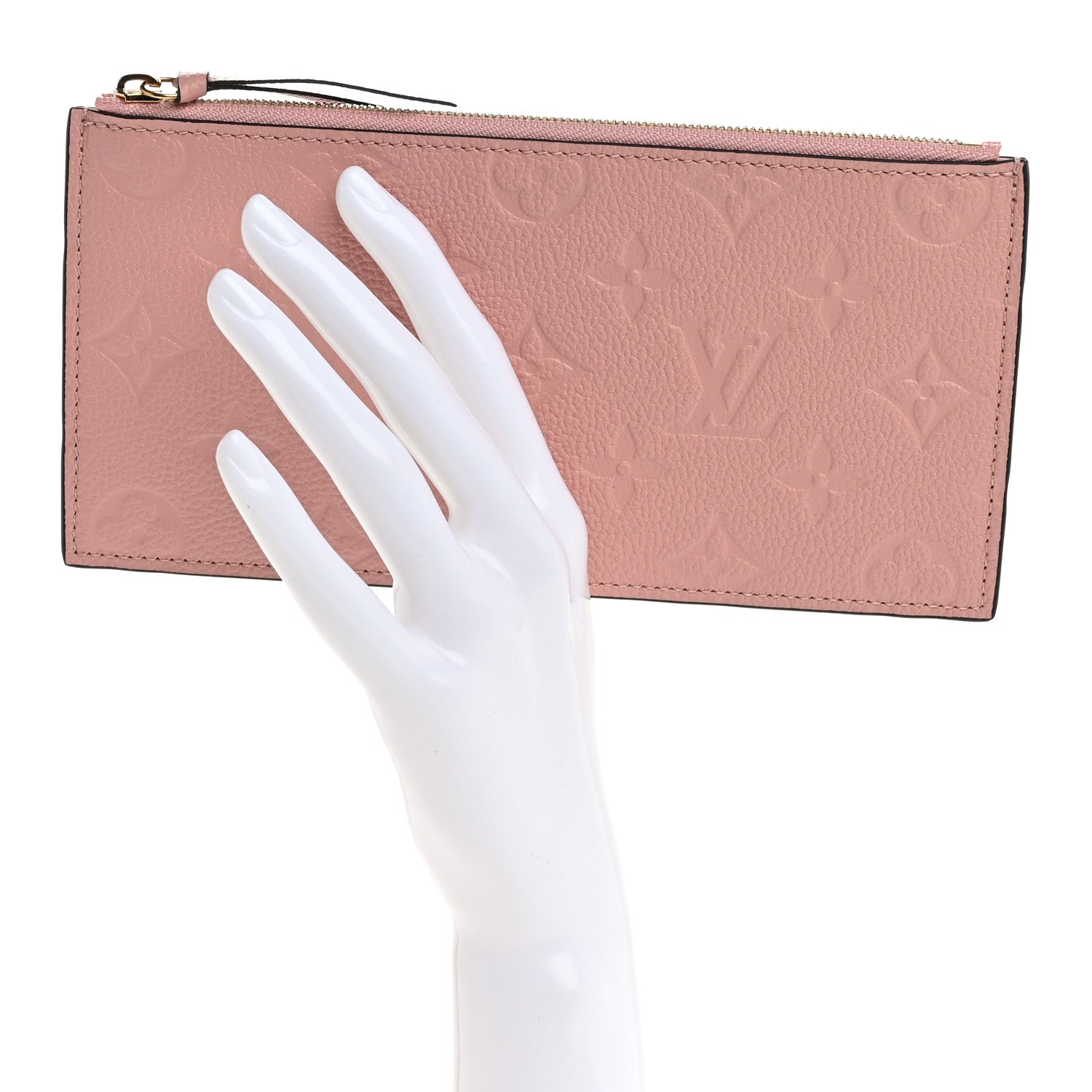 Louis Vuitton Empreinte Felicie Chain Wallet Zippered Insert Rose Poudre 2 of 6