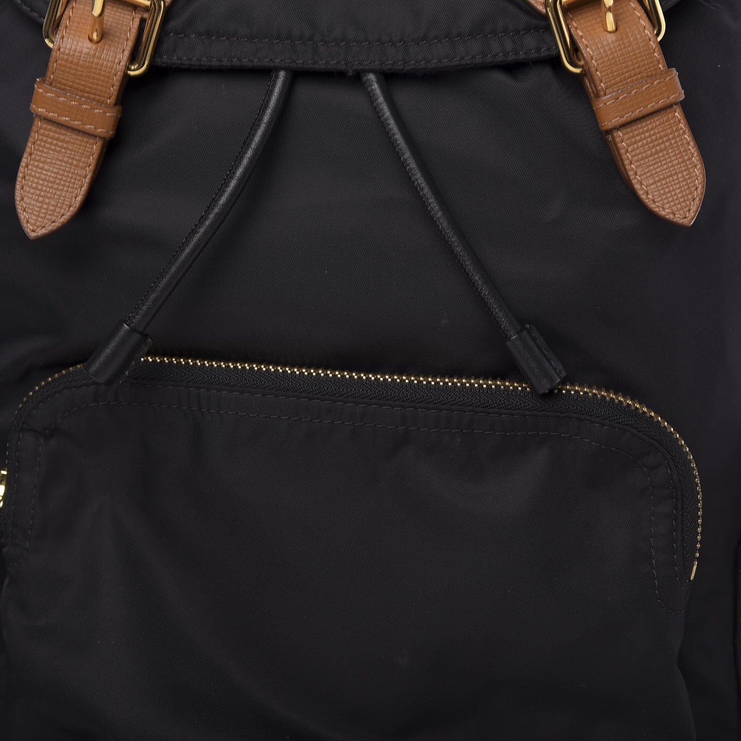 Nylon Large Rucksack Backpack Black