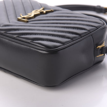 Saint Laurent Calfskin Matelasse Monogram Lou Camera Bag Black 7 of 9