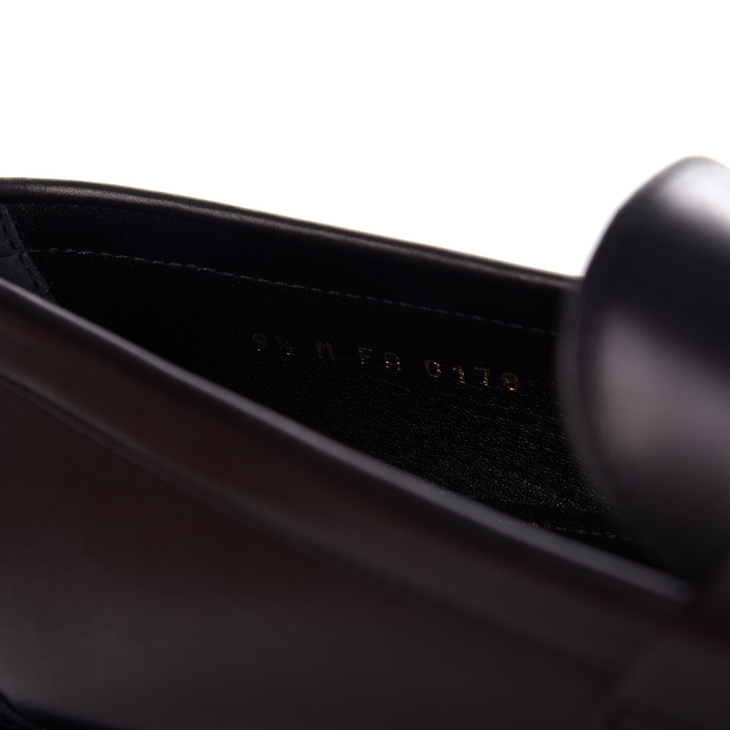Louis Vuitton Calfskin Mens Loafers 9.5 Black 10 of 11