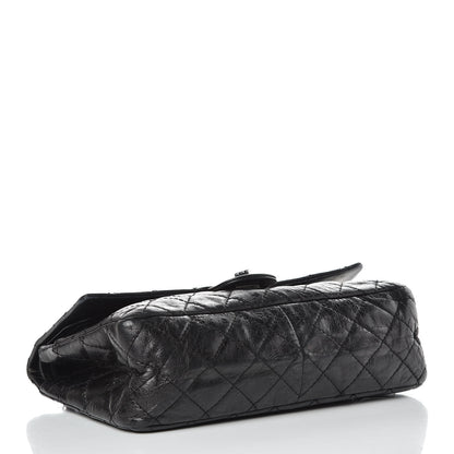 Chanel Metallic Aged Calfskin Quilted 2.55 Reissue 226 Flap Black 3 of 16