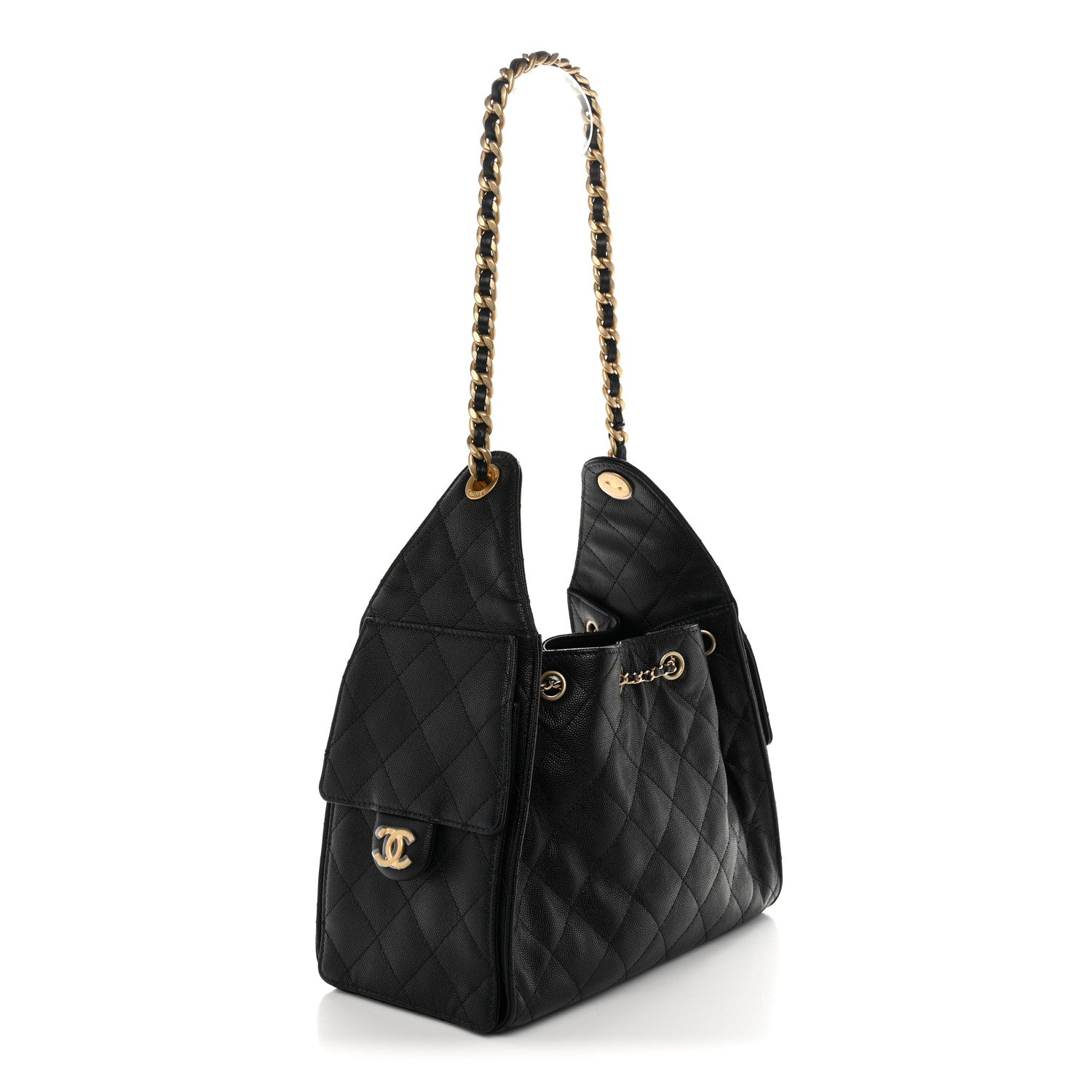 Chanel Caviar Quilted Small Chanel 25 Handbag Black 3 of 10