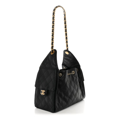 Chanel Caviar Quilted Small Chanel 25 Handbag Black 3 of 10