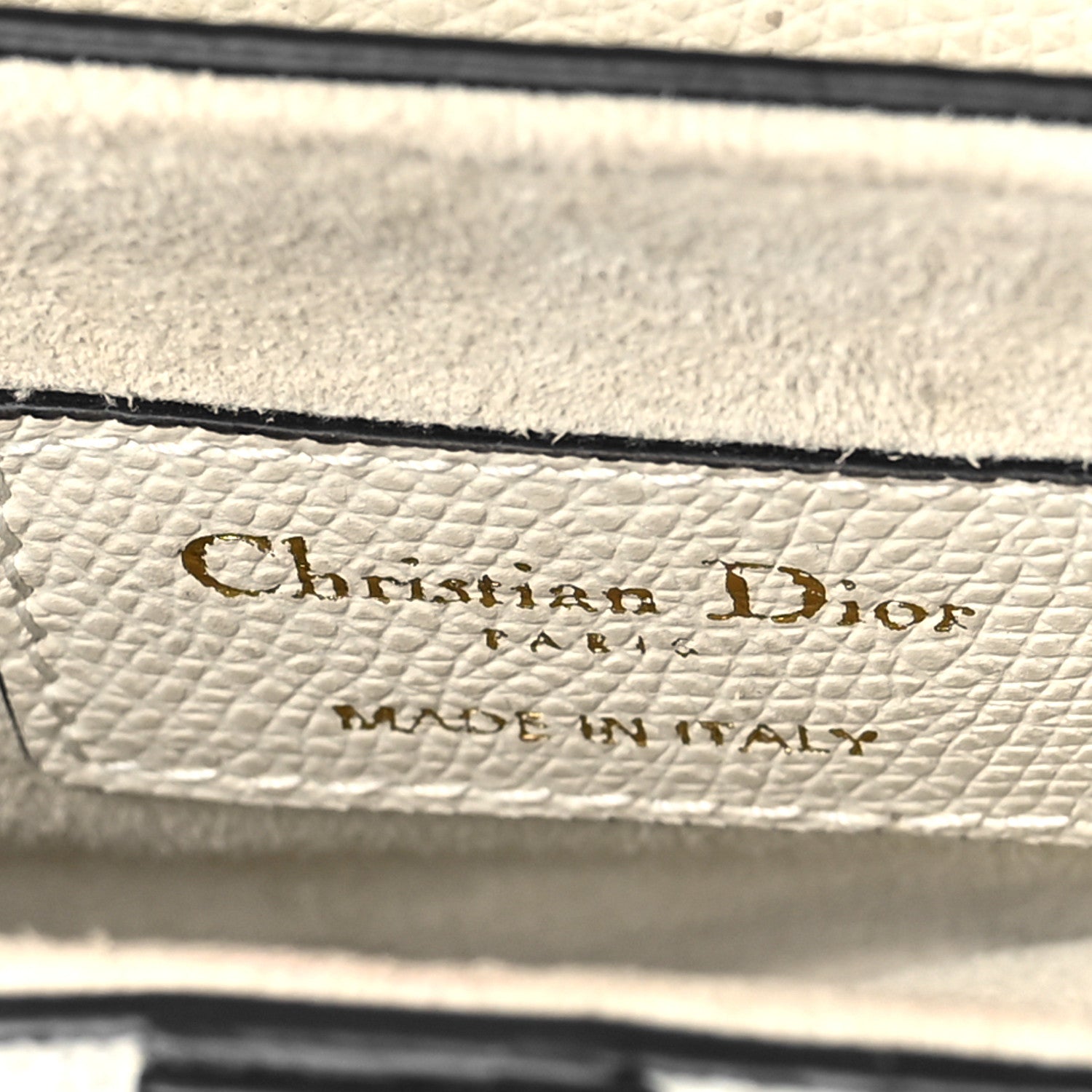 Christian Dior Grained Calfskin Mini Saddle Bag White 6 of 12