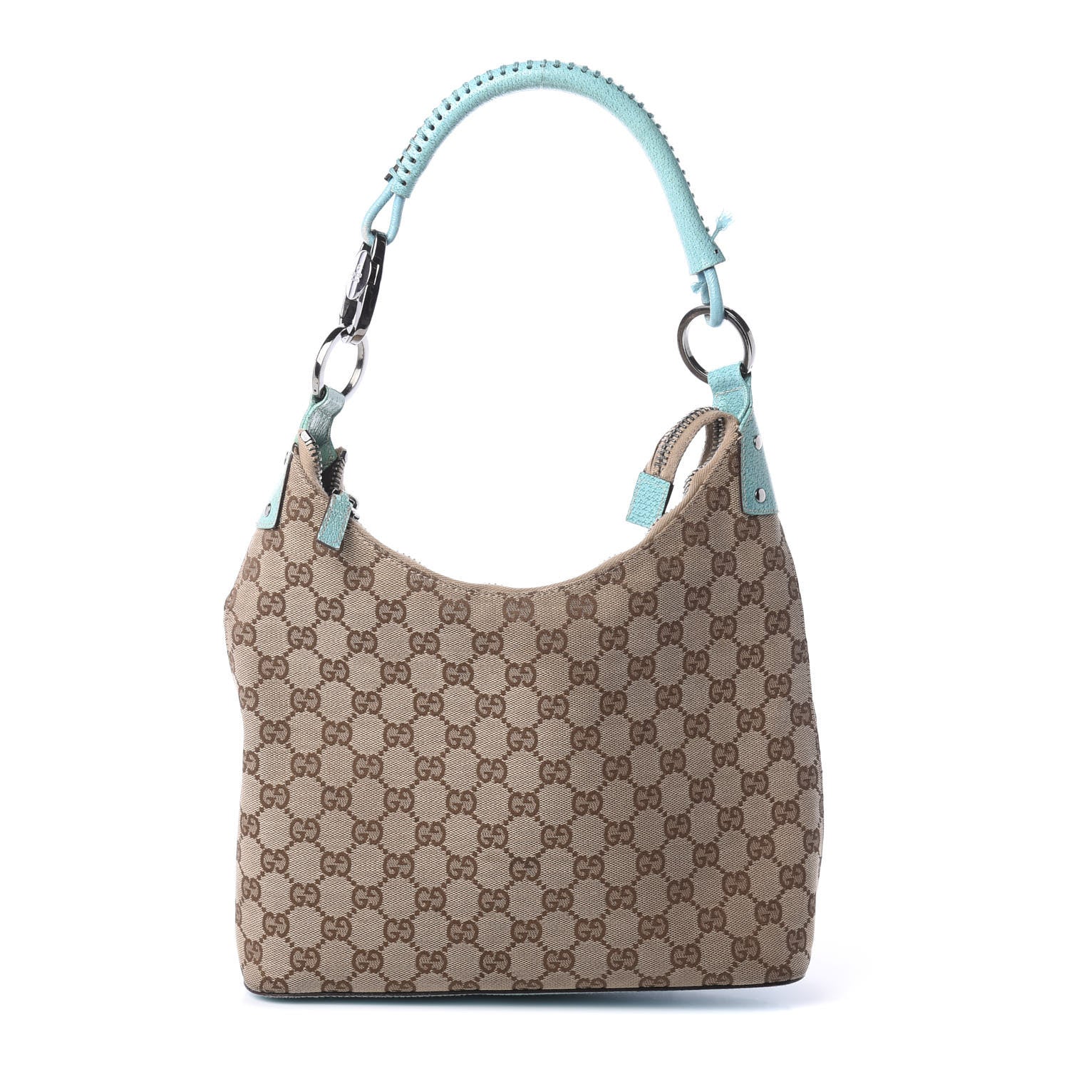 Gucci Monogram Shoulder Bag Turquoise 1 of 10