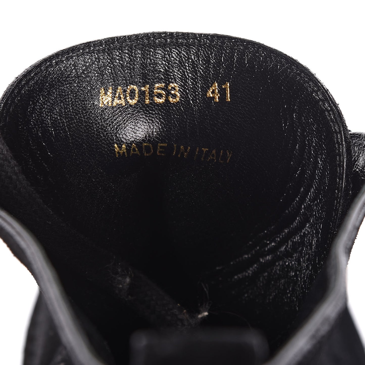 Monogram Suede Wedge Ankle Boots 41 Black