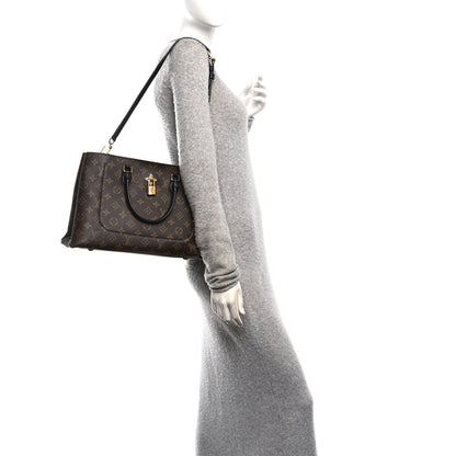 Louis Vuitton Monogram Flower Tote Black 2 of 10