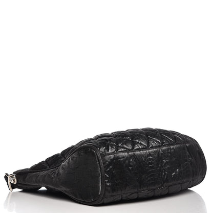 Chanel Crinkled Coated Canvas Le Marais Hobo Black 4 of 8