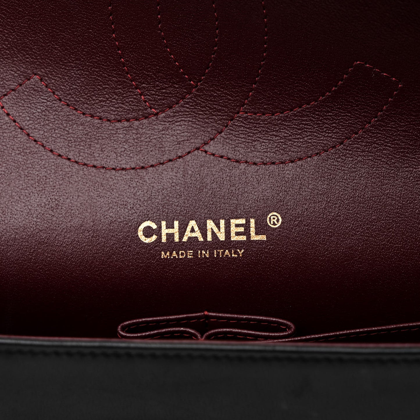 Lambskin Quilted Jumbo Double Flap Black