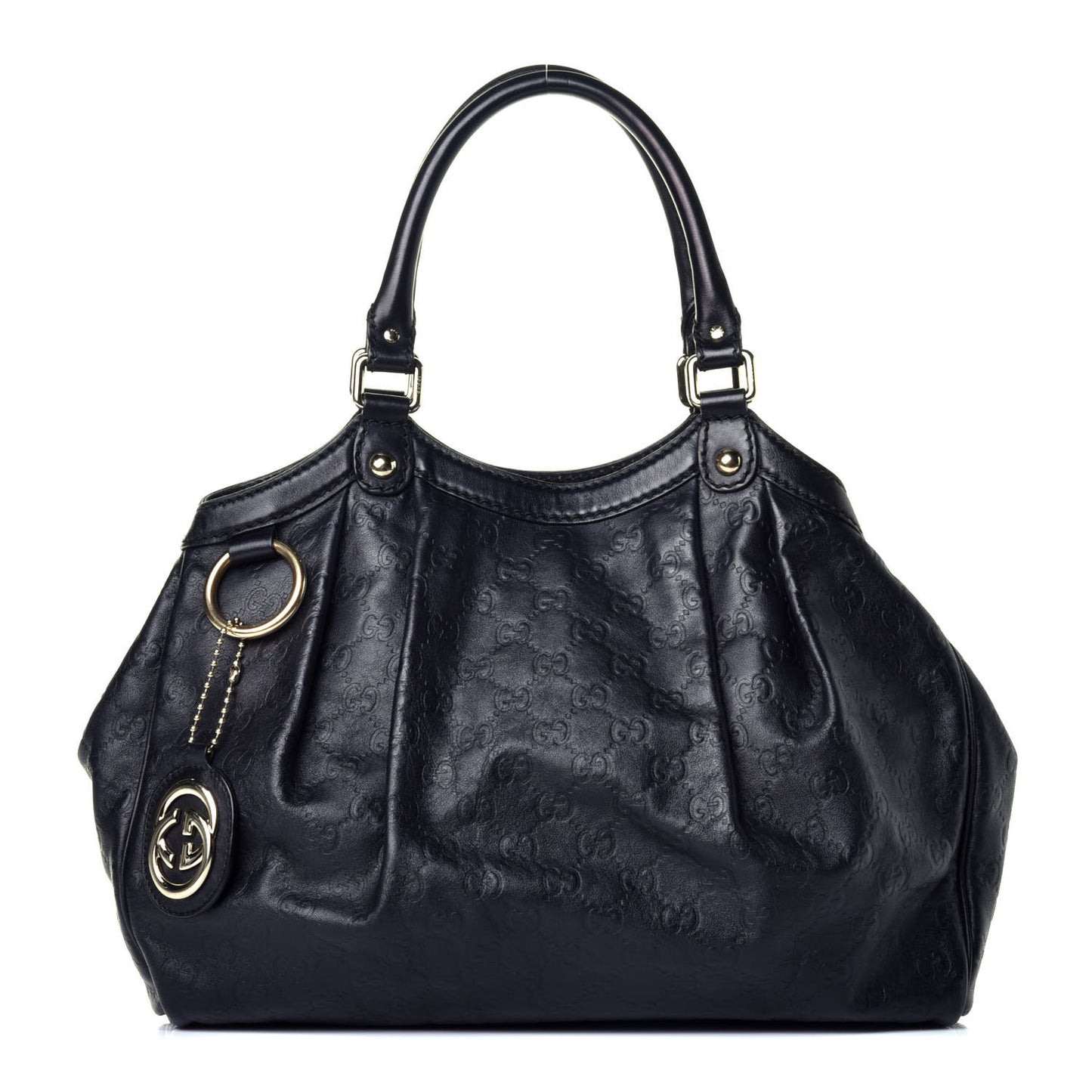 Guccissima Medium Sukey Tote Black