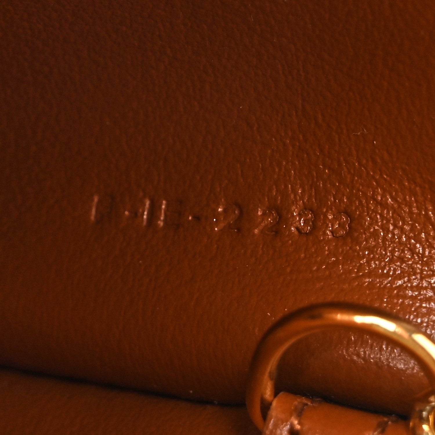 Celine Smooth Calfskin Cuir Triomphe Coin and Card Pouch With Hook Tan 7 of 7