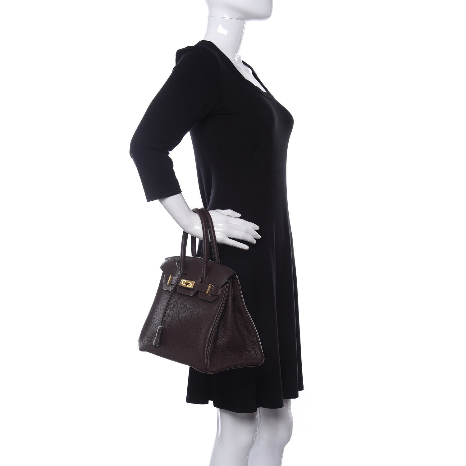 Hermes Togo Birkin 30 Chocolate 2 of 12