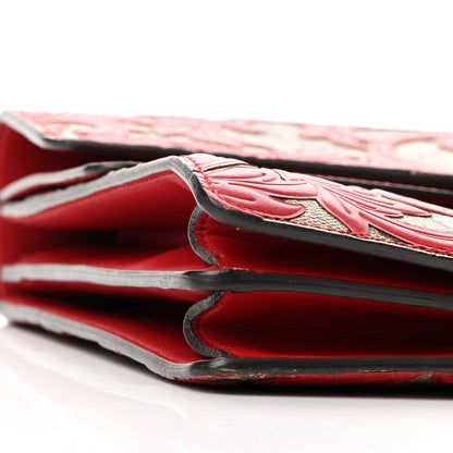 Gucci GG Supreme Monogram Arabesque Medium Dionysus Shoulder Bag Hibiscus Red 10 of 12