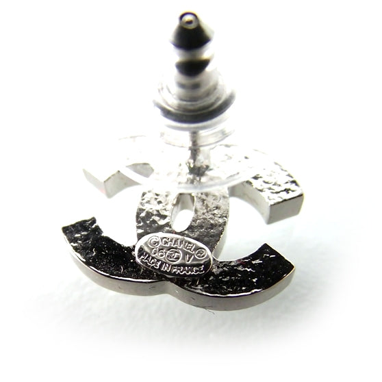 Chanel Crystal CC Logo Earrings 3 of 4