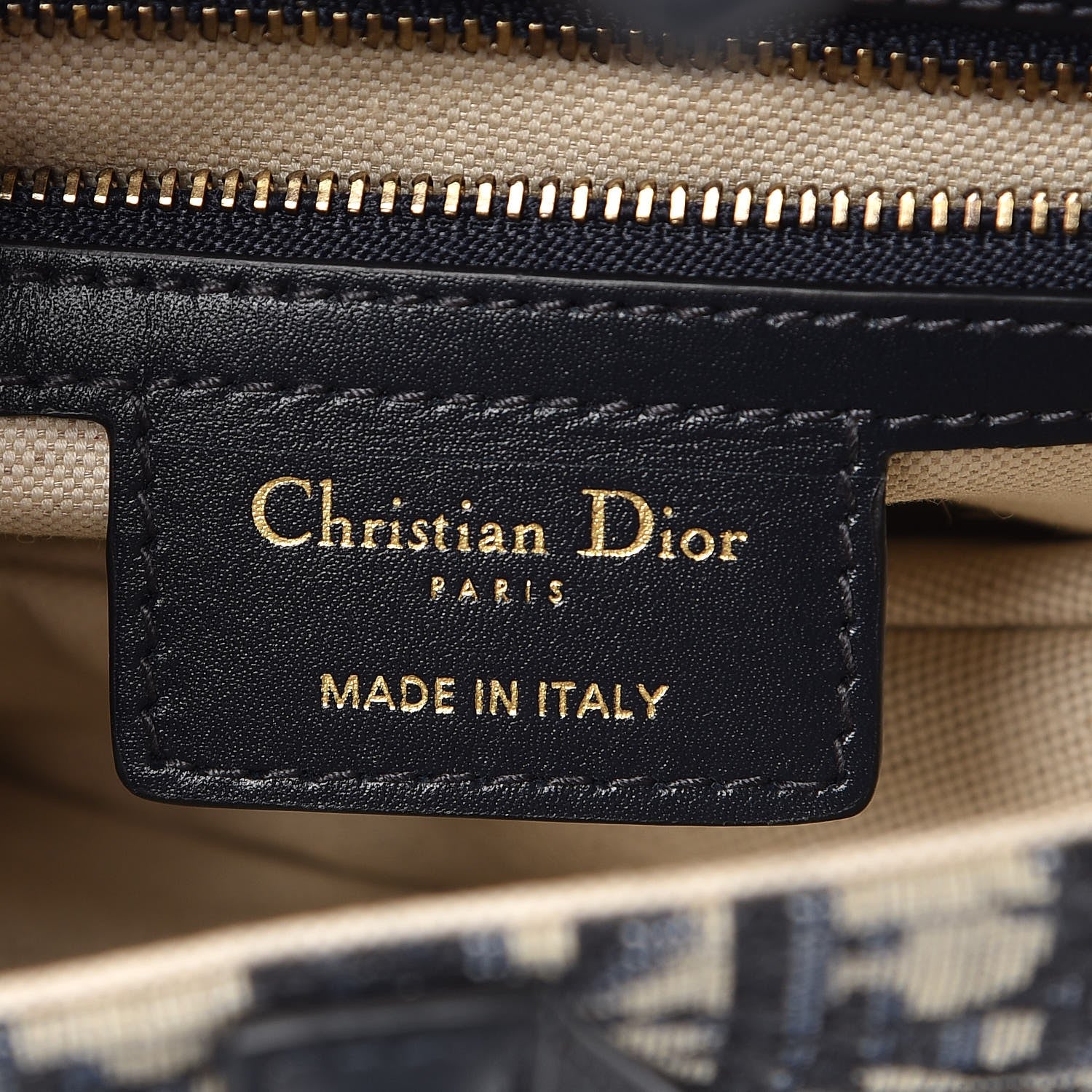 Christian Dior Oblique Saddle Bag Blue 6 of 8