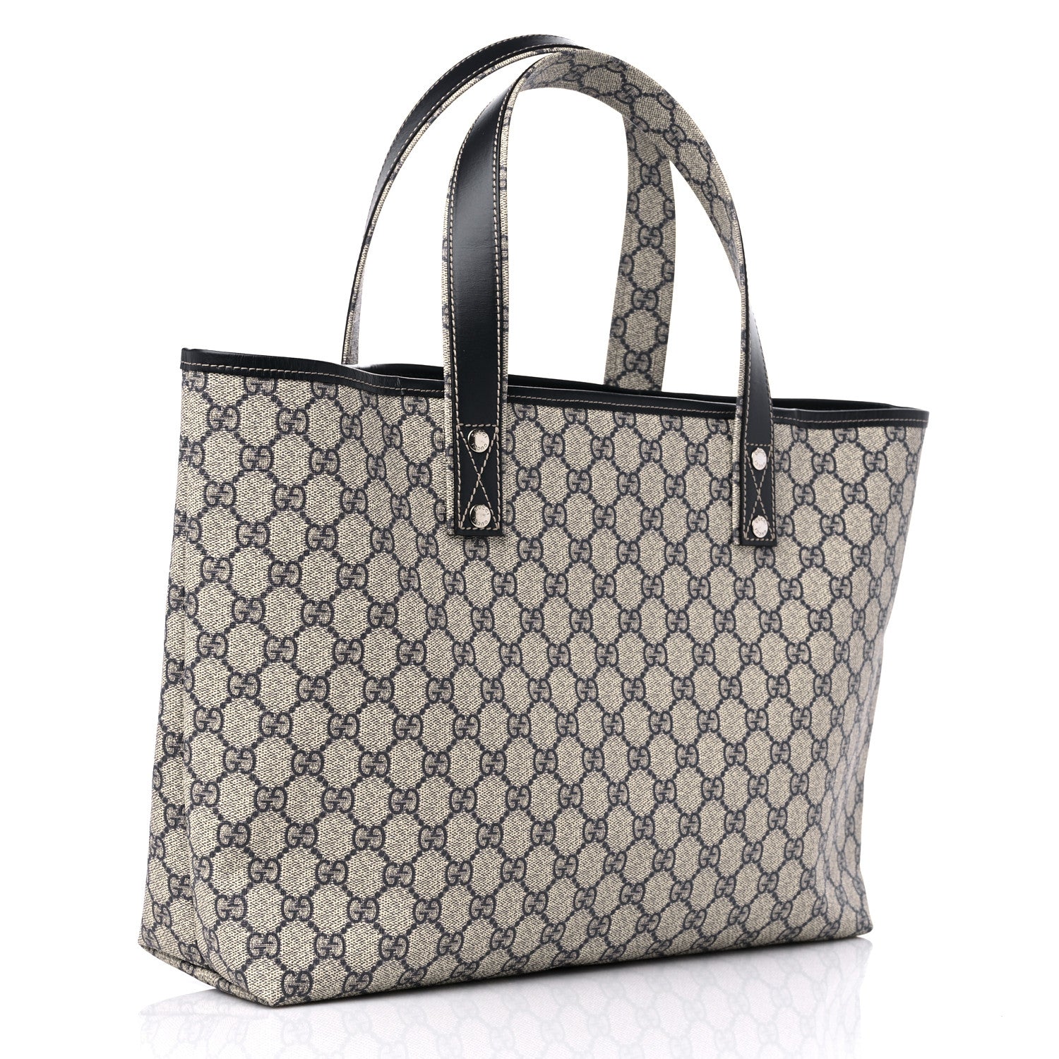 Gucci GG Plus Monogram Medium Signature Web Loop Tote Navy 3 of 11