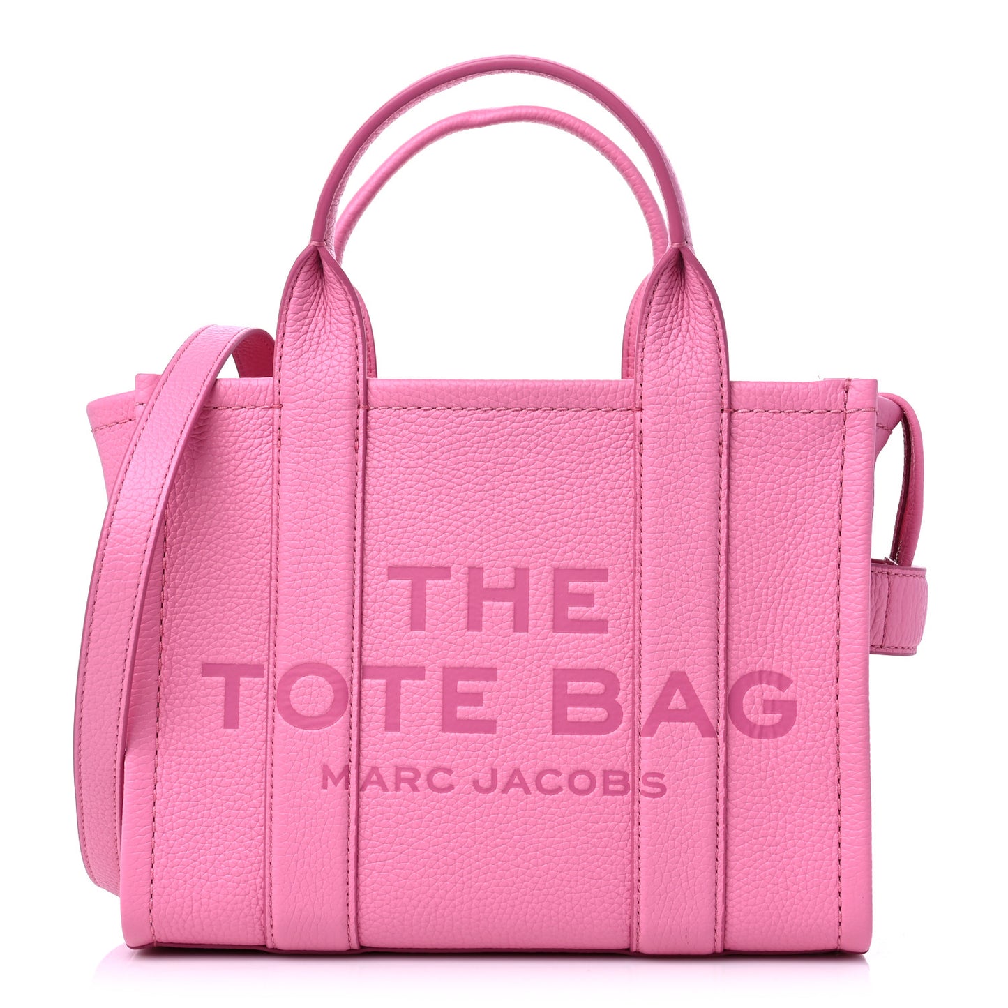 Grained Calfskin Small The Tote Bag Candy Pink