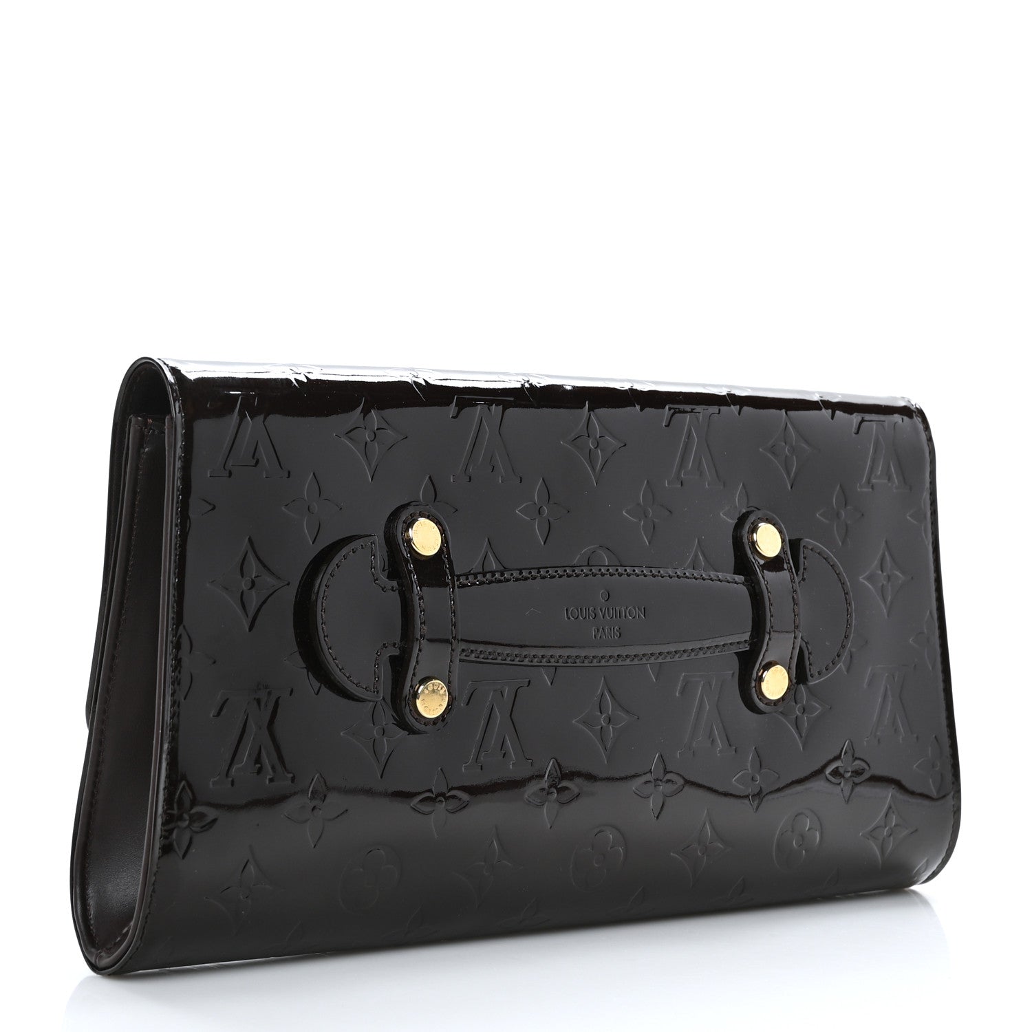 Louis Vuitton Vernis Robertson Clutch Amarante 3 of 9