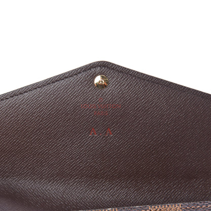 Louis Vuitton Damier Ebene Sarah Wallet NM 6 of 7