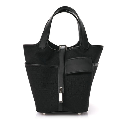 Hermes Toile Goeland Swift Cargo Picotin Lock 18 Black 1 of 11