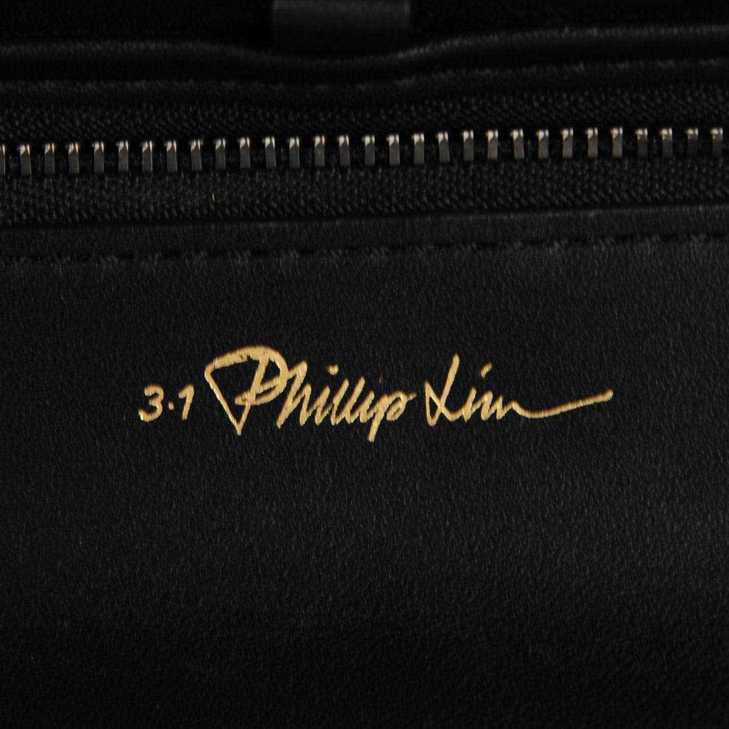 3.1 Oil Slick Patent Medium Pashli Satchel Black