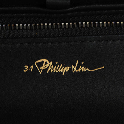 3.1 Phillip Lim 3.1 Oil Slick Patent Medium Pashli Satchel Black 6 of 7