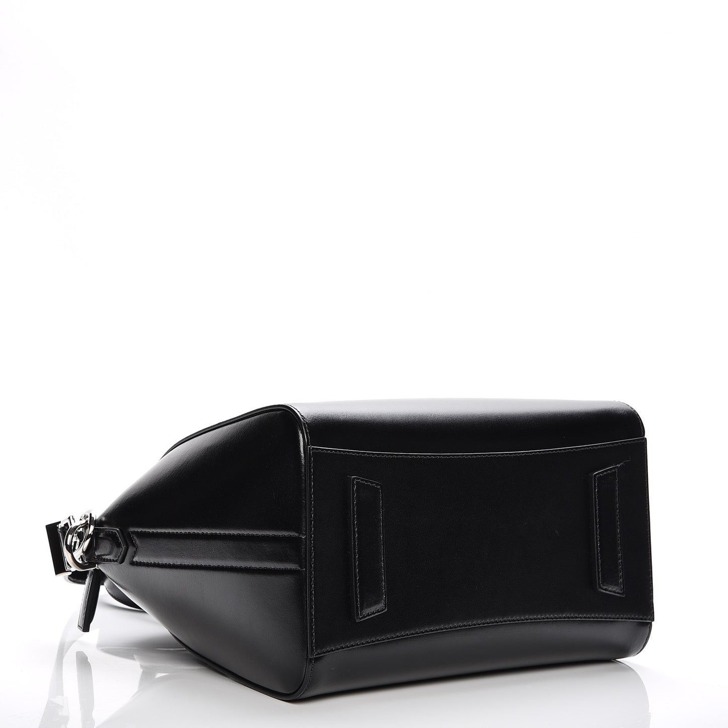 Shiny Lord Calfskin Small Antigona Black