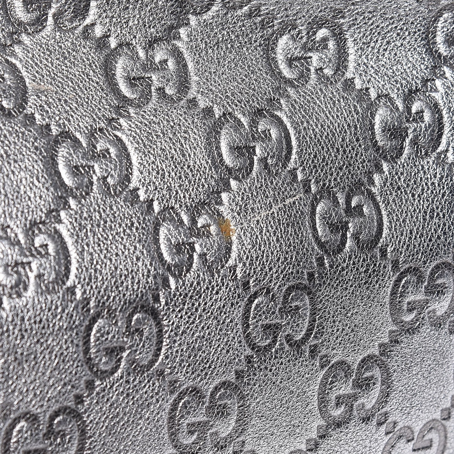 Metallic Guccissima Medium Britt Tote Silver