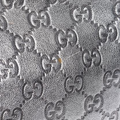 Gucci Metallic Guccissima Medium Britt Tote Silver 10 of 11