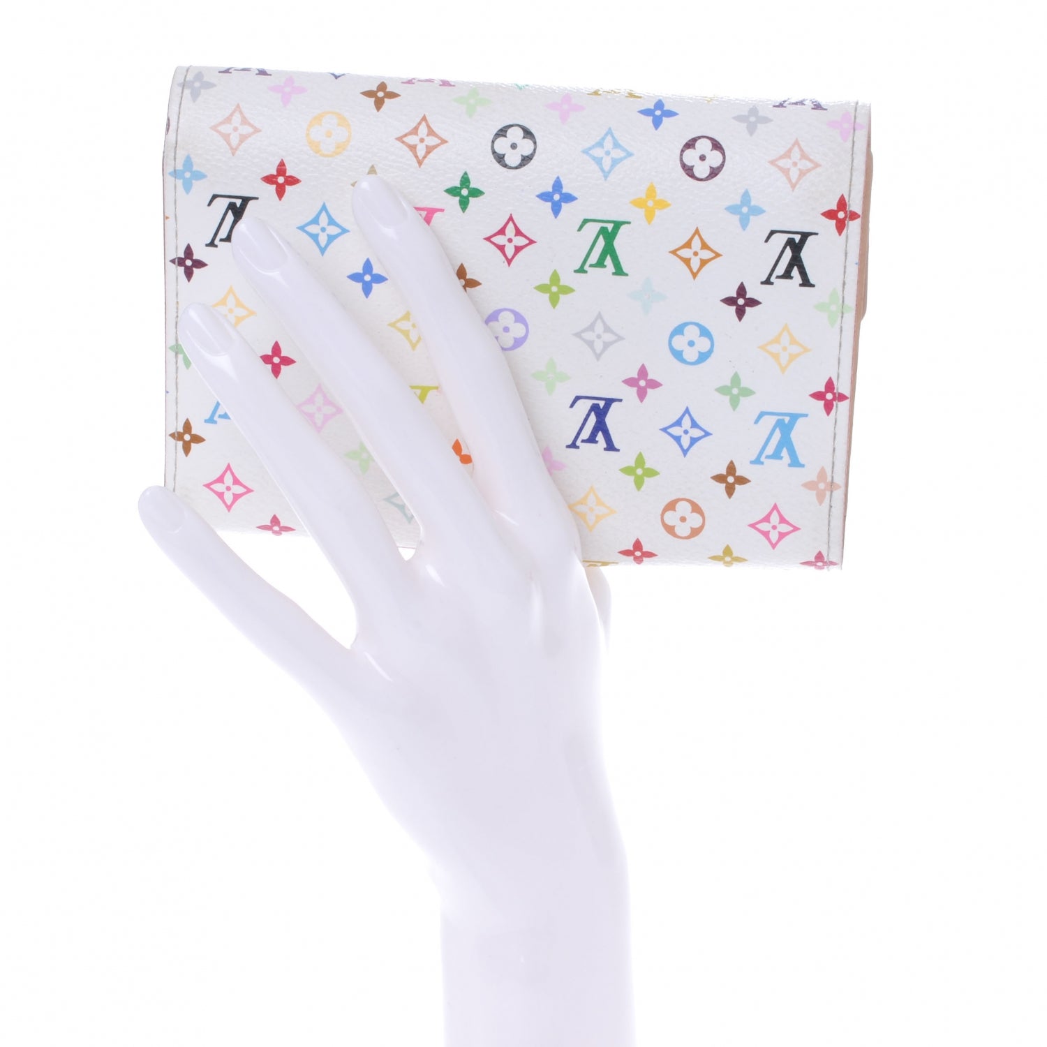 Louis Vuitton Monogram Multicolor Alexandra Wallet White 2 of 7