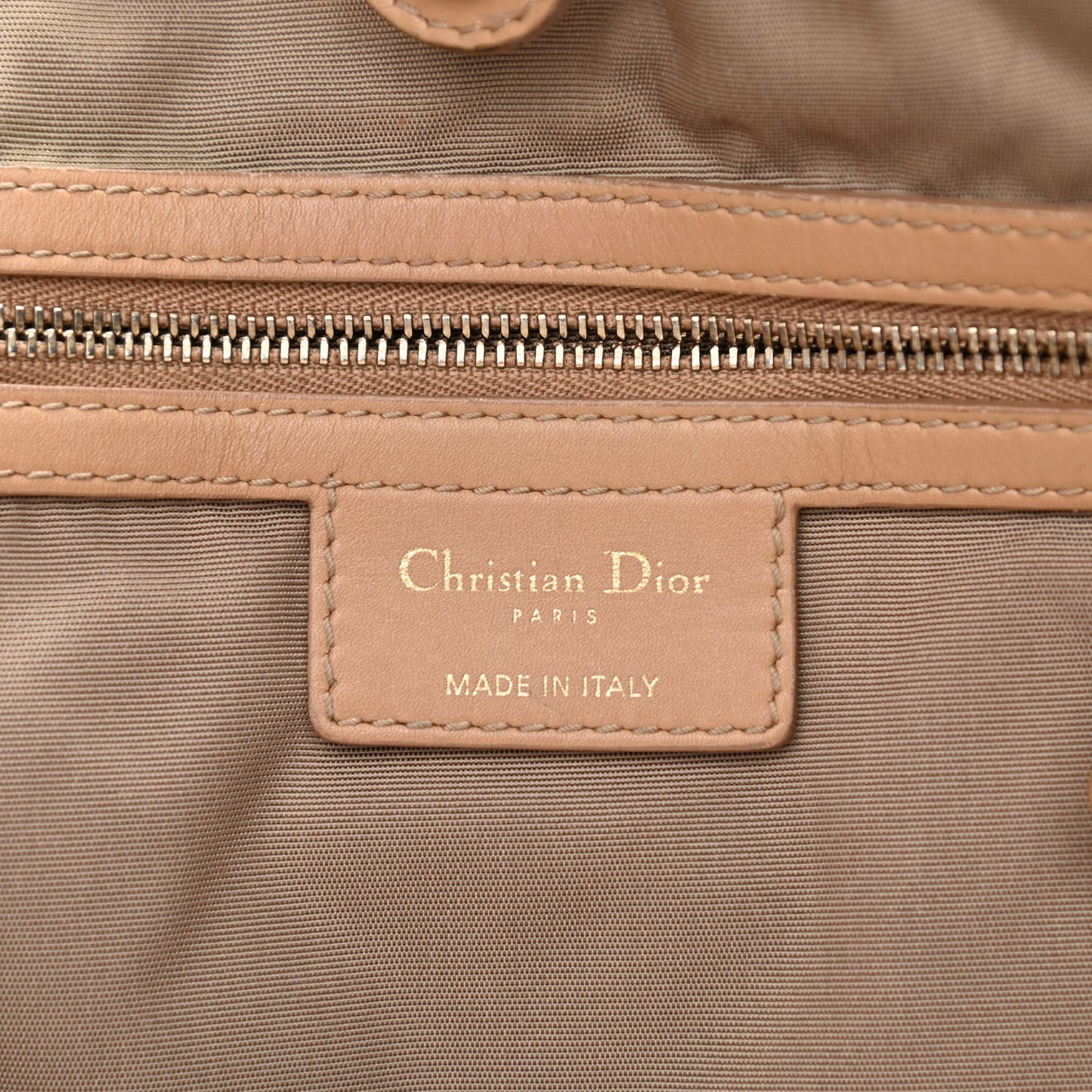 Coated Canvas Cannage Medium Panarea Tote Beige