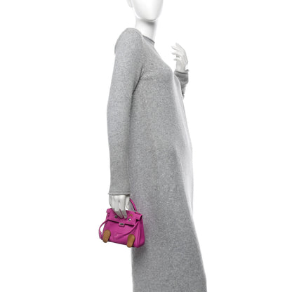 Hermes Swift Quelle Idole Kelly Doll Handbag Magnolia Biscuit 2 of 11