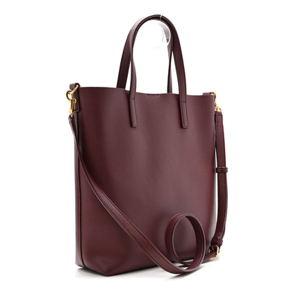 Saint Laurent Calfskin Toy Shopping Tote Dark Red 3 of 9