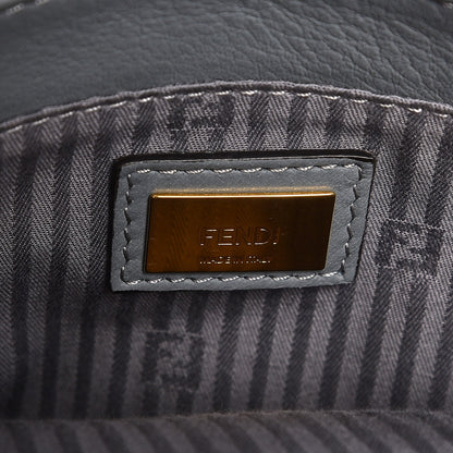 Fendi Vitello Elite Petite 2Jours Tote Grigio Grigio Chiaro 6 of 8