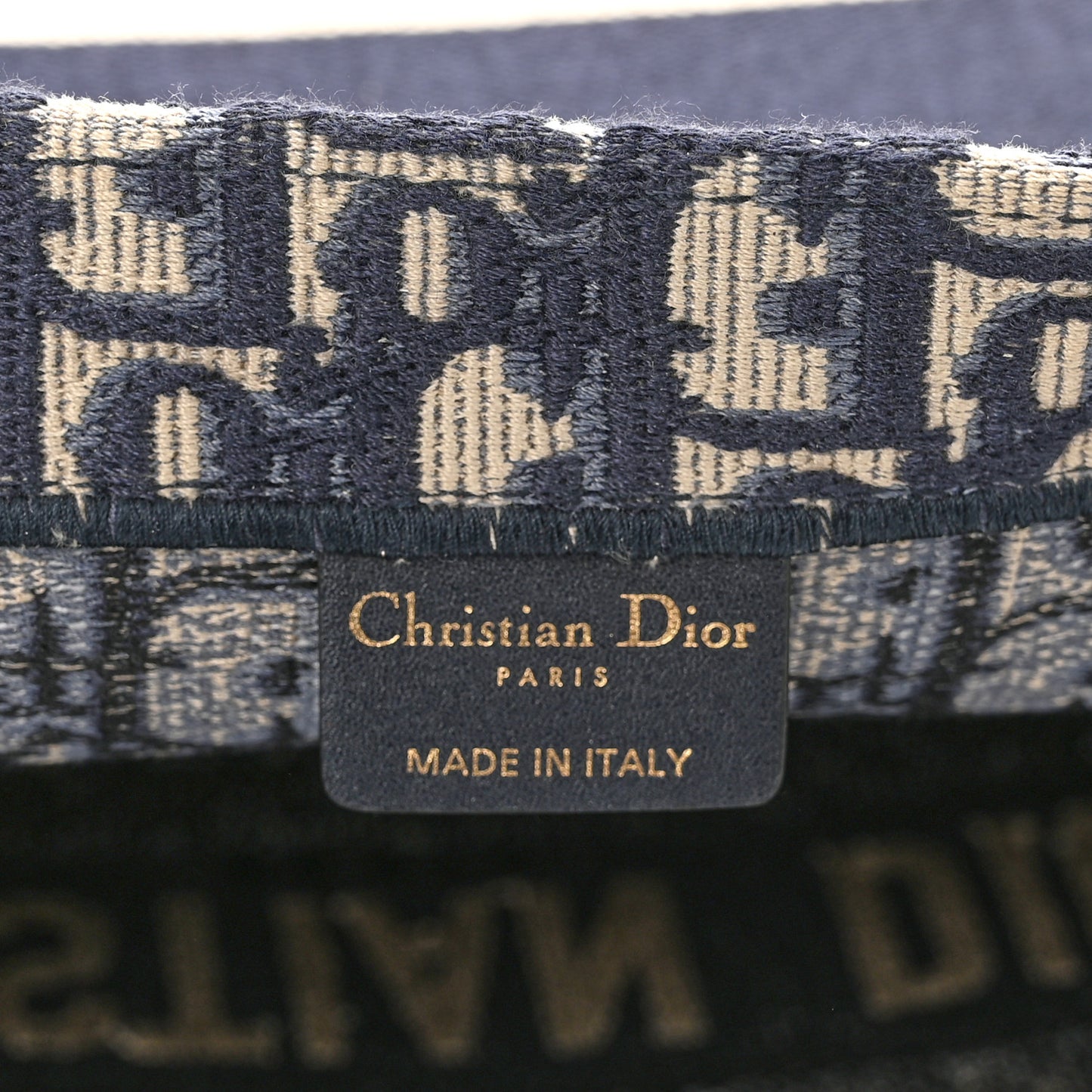 Oblique Large Book Tote Blue Multicolor