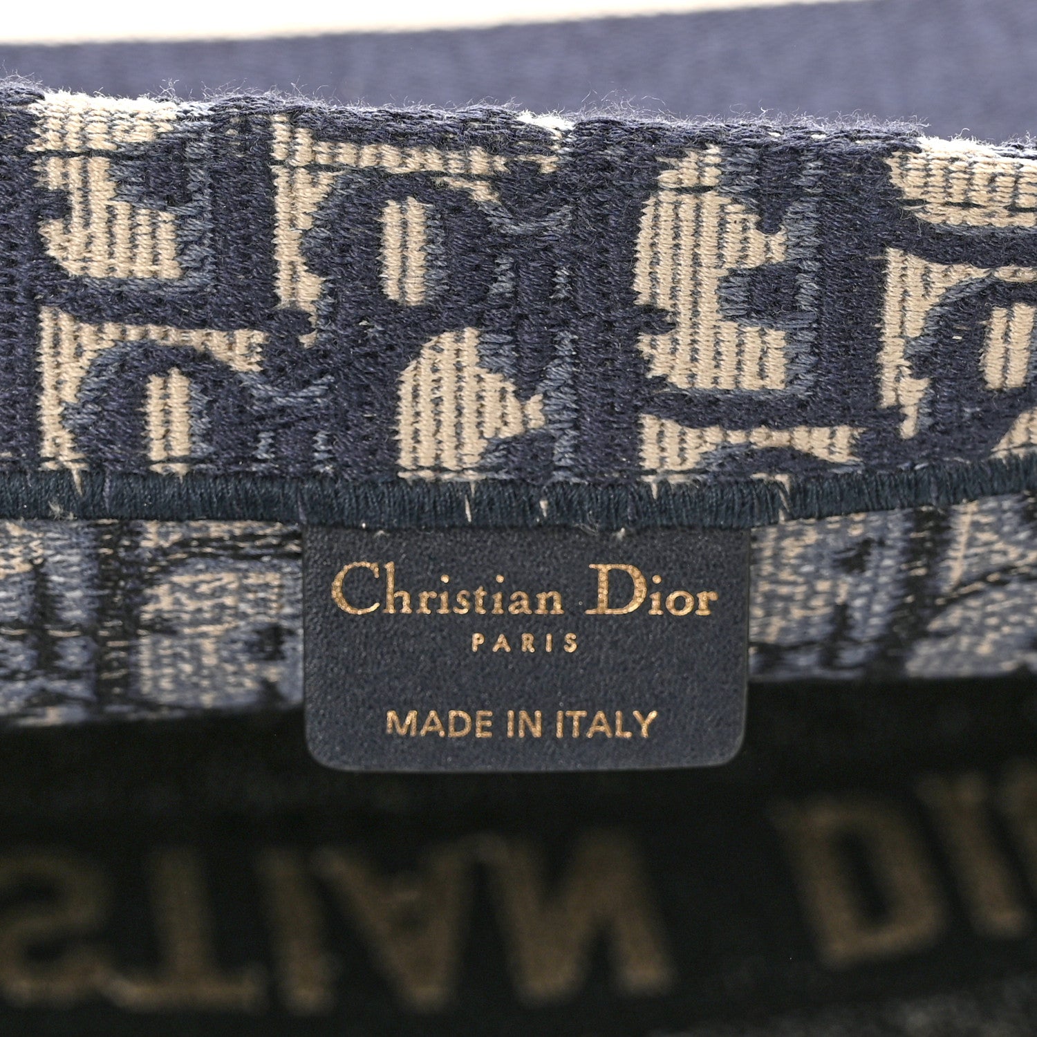 Christian Dior Oblique Large Book Tote Blue Multicolor 6 of 10