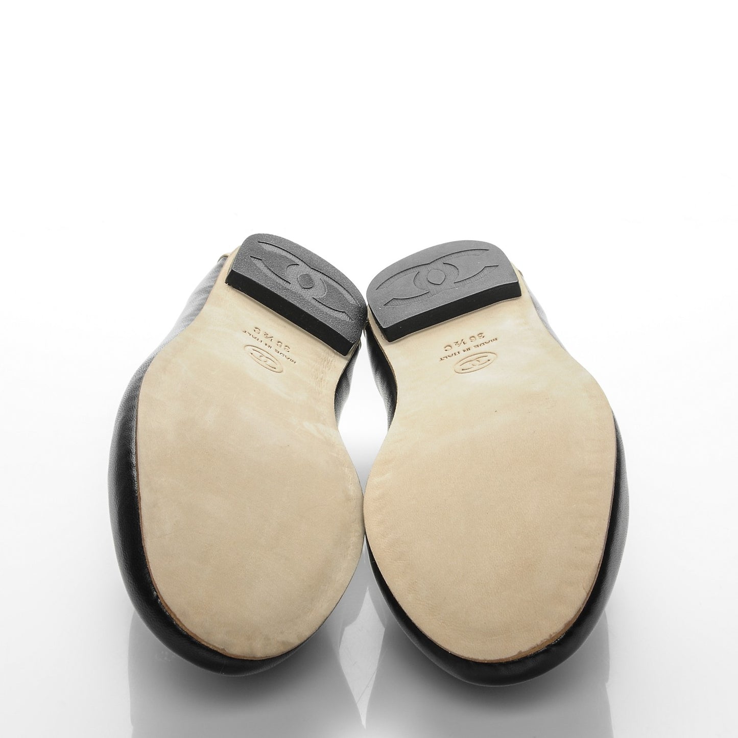 Lambskin CC Loafers 36.5 Black