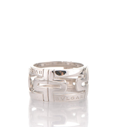 Bulgari 18K White Gold Small Parentesi Ring 7.5 3 of 4