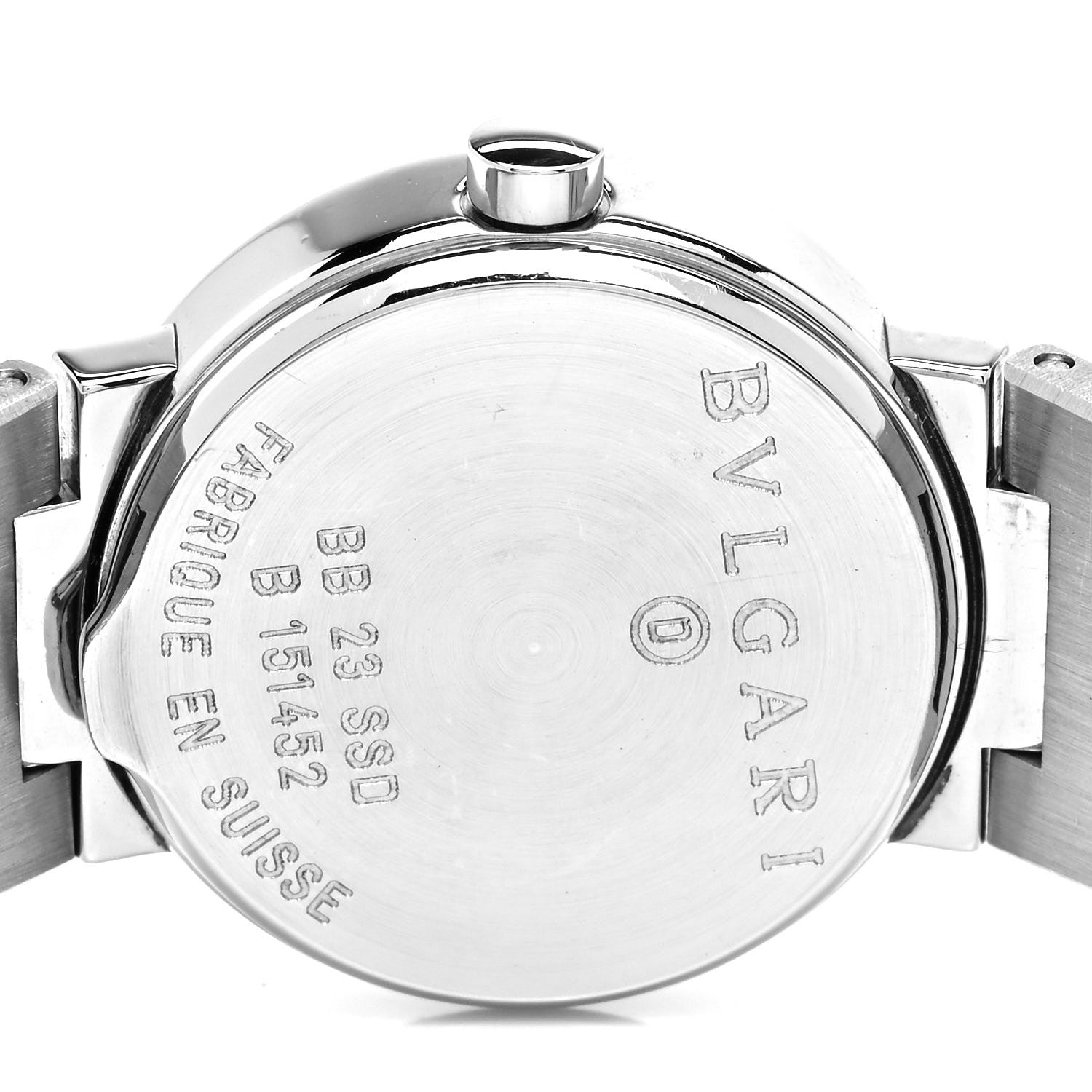 Bulgari Stainless Steel 23mm Quartz Watch Black 4 of 4