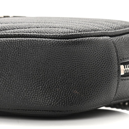 Saint Laurent Grain De Poudre Matelasse Monogram Mini Lou Camera Bag Black 10 of 11